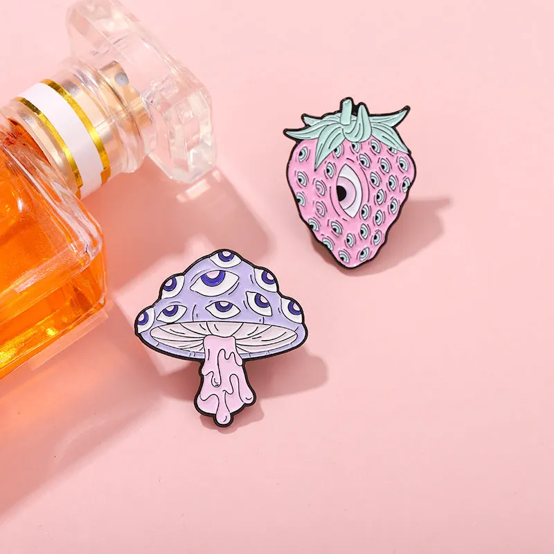 Pastel Goth Creepy Cute Enamel Pin Set