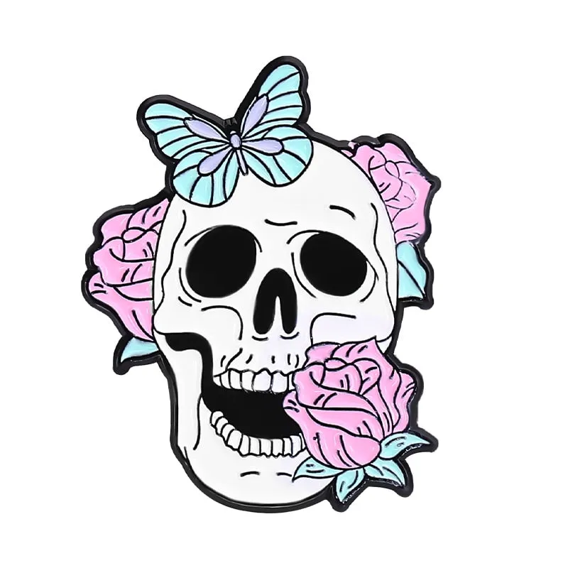 Pastel Goth Creepy Cute Enamel Pin Set