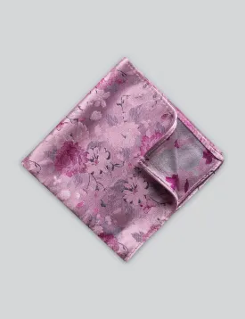 Pink Floral Pocket Square