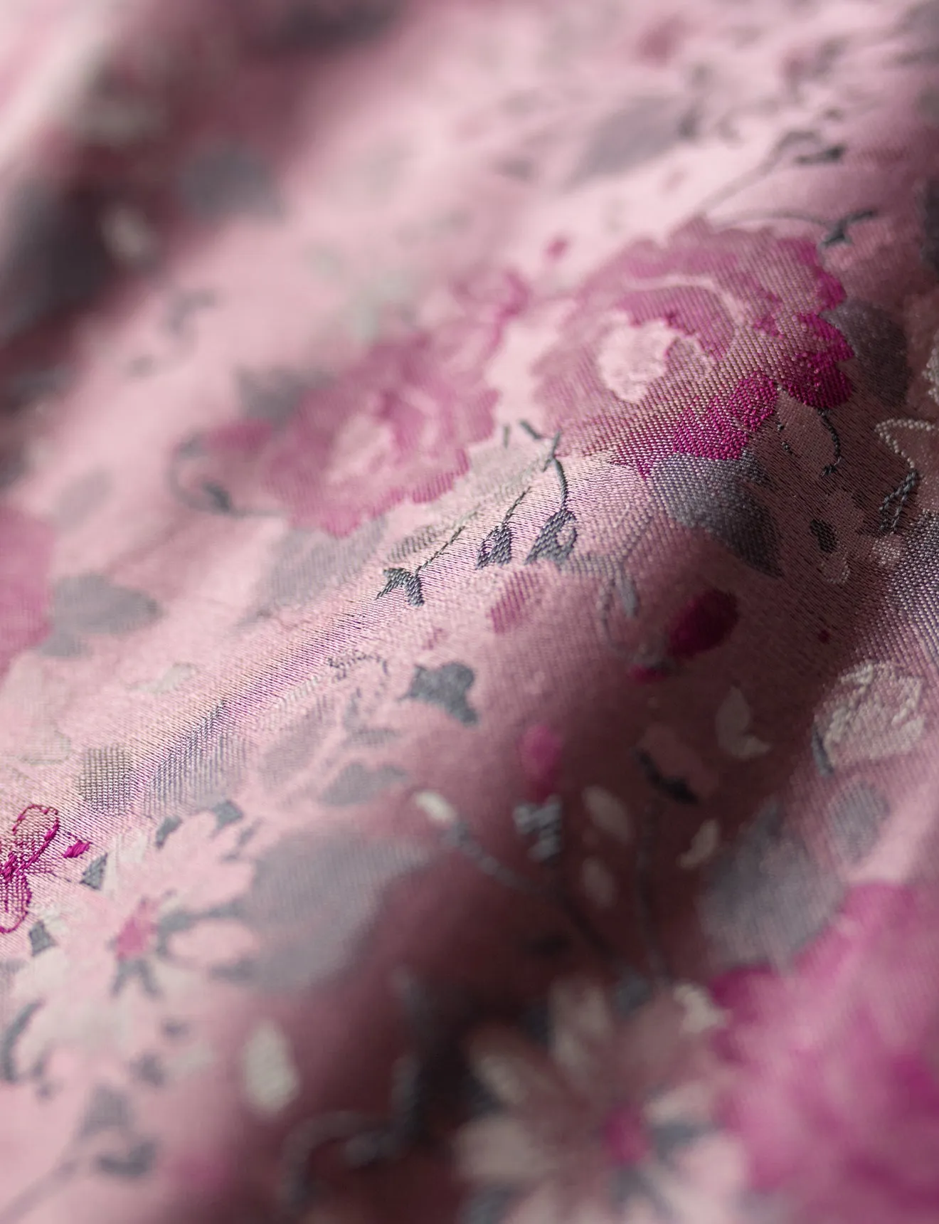 Pink Floral Pocket Square