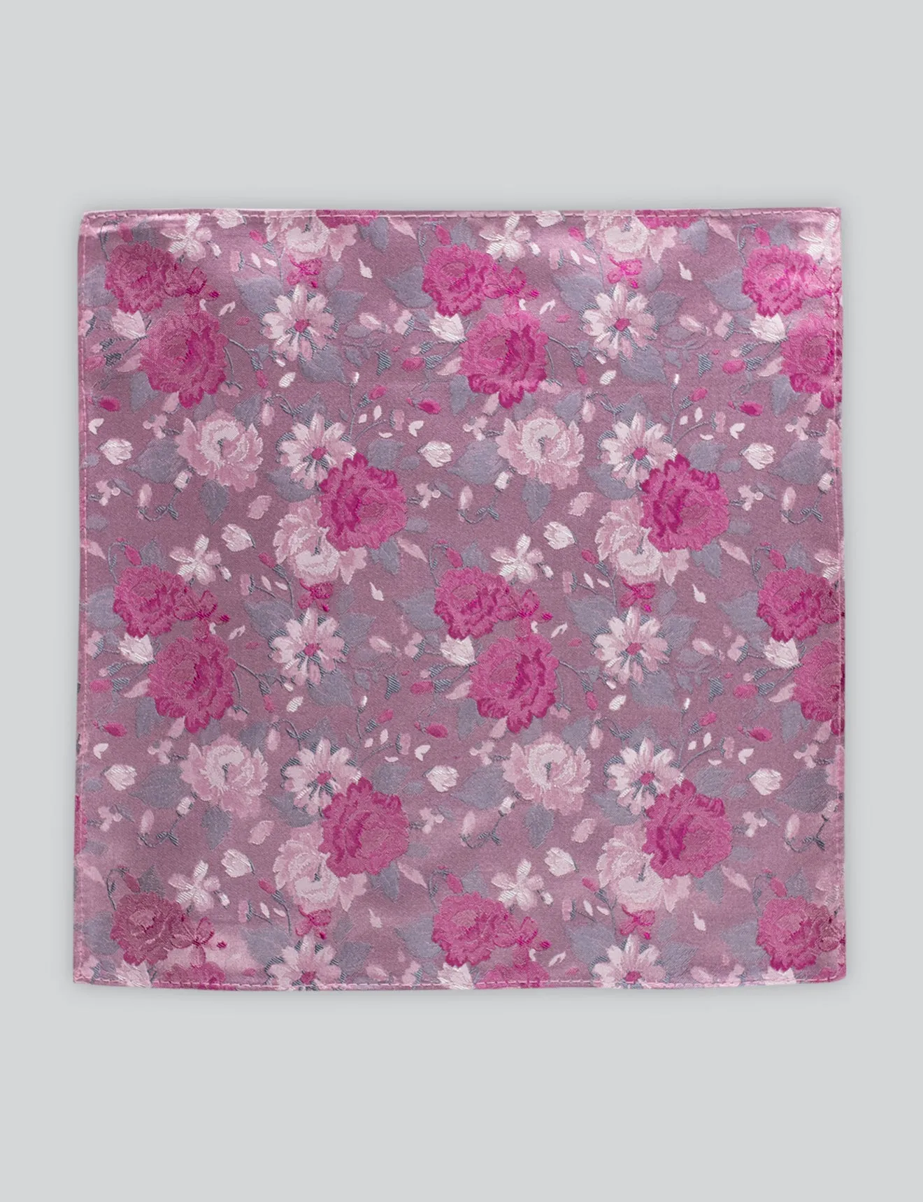 Pink Floral Pocket Square