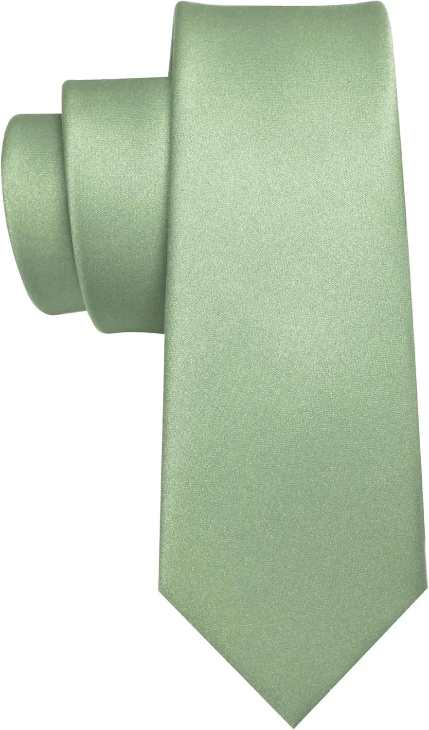RBOCOTT 2.4??Solid Color Skinny Tie Business Wedding Necktie for Men(6cm)