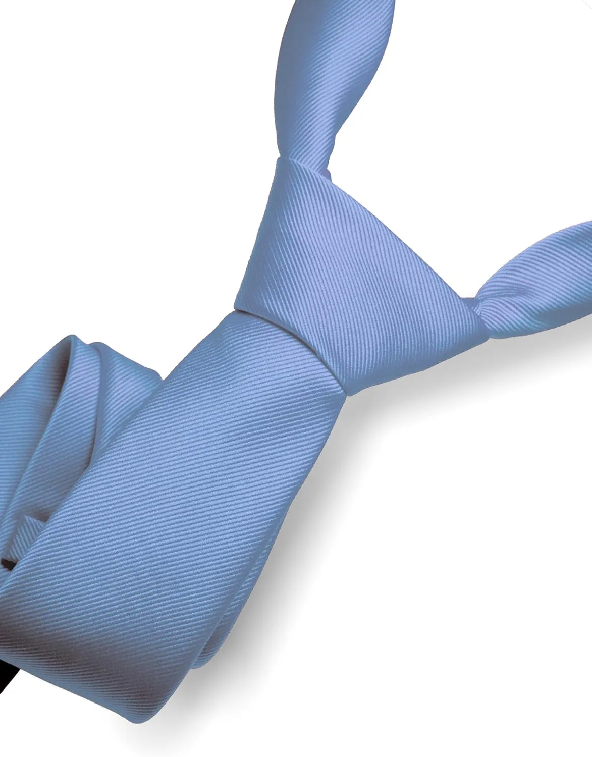 RBOCOTT Solid Color Tie Formal Necktie for Men