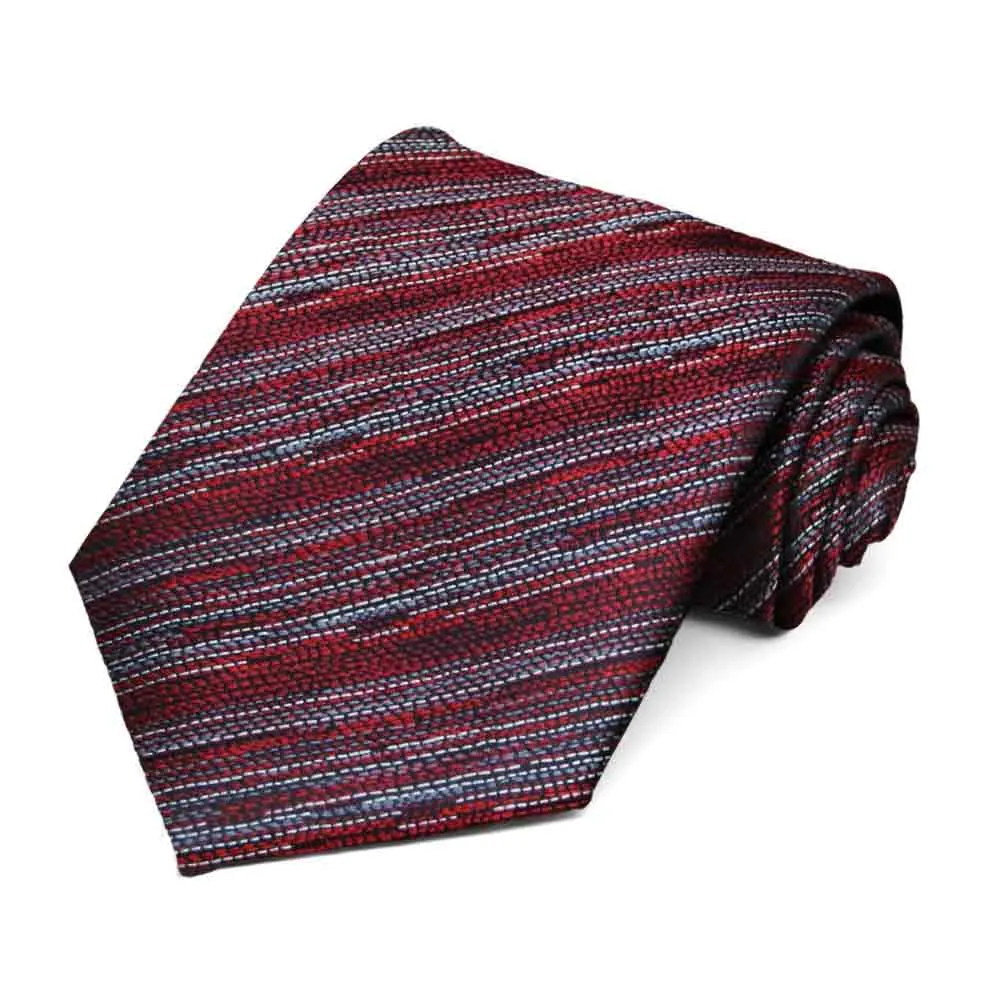 Red Patterned Neckties, 6-Pack