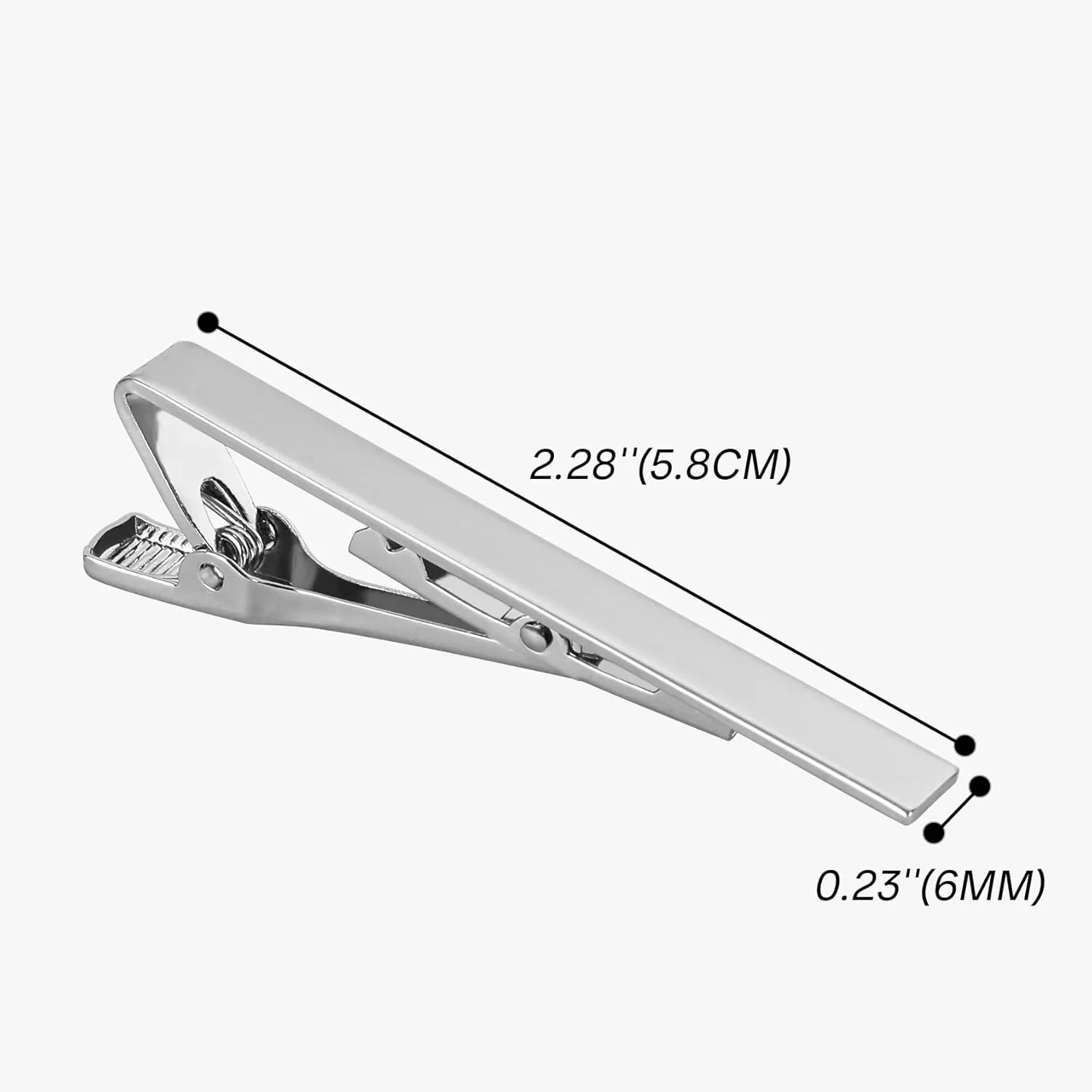 Roctee Tie Clips for Men, 3 Pack Men's Tie Clips Necktie Tie Bars Tie Pins for Men Accessories