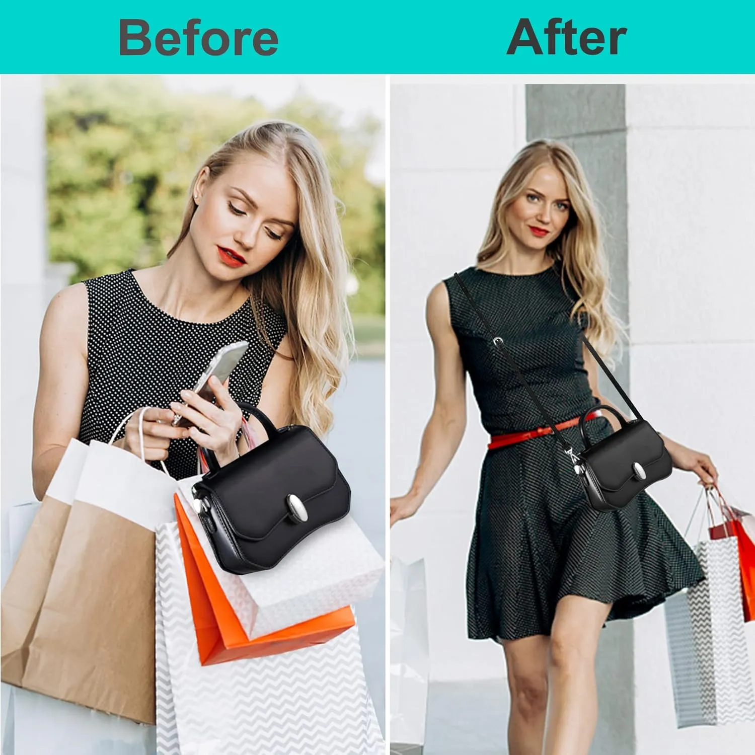 SEAVILIA Genuine Leather Purse Strap Replacement Crossbody Adjustable Long Thin Handmade Shoulder Handbags Strap