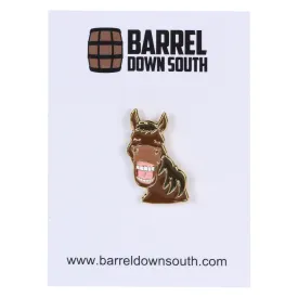 Smiling Horse Lapel Pin