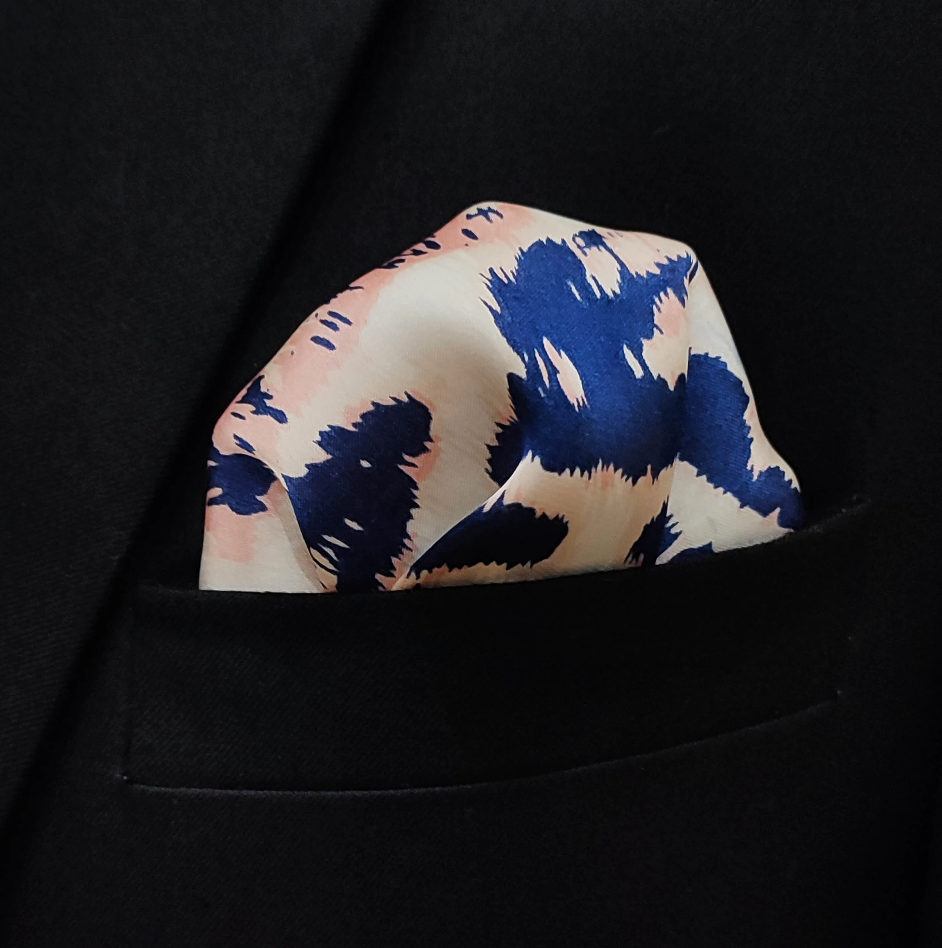 Snow Leopard Silk Pocket Squares