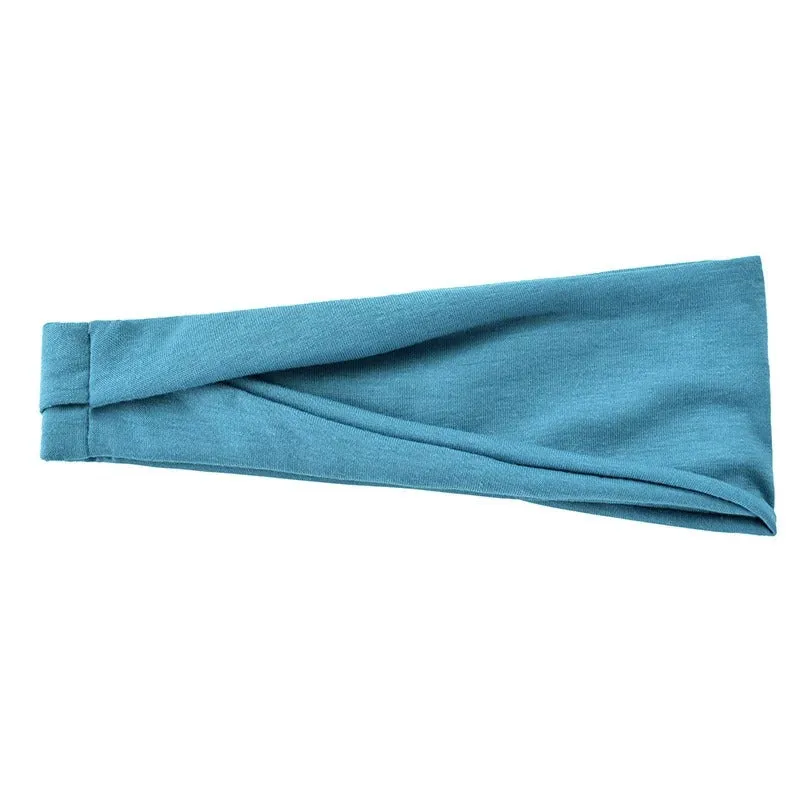Solid Color Elastic Fitness Turban Headbands