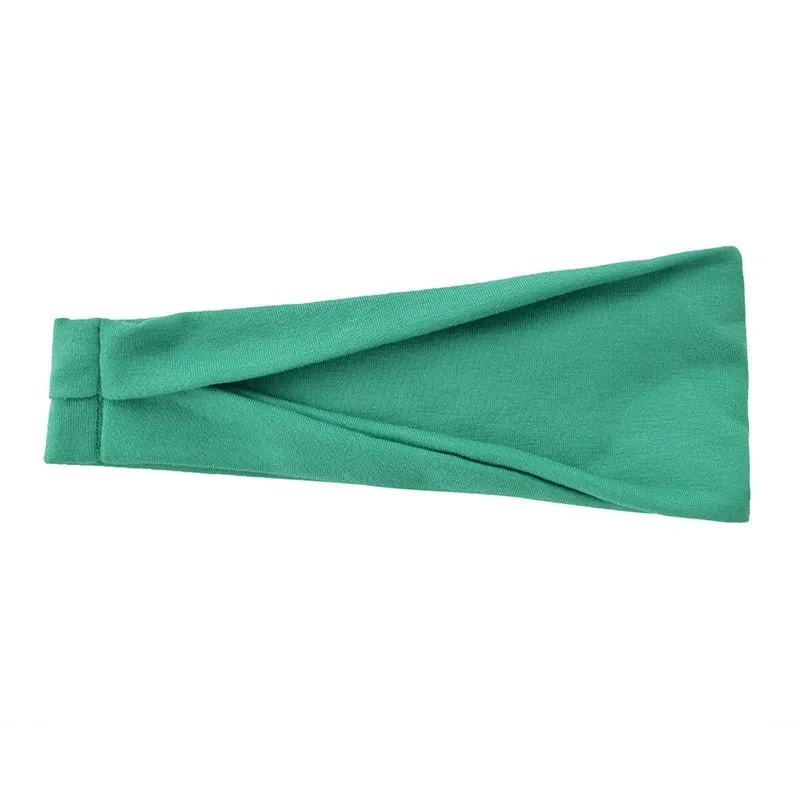 Solid Color Elastic Fitness Turban Headbands