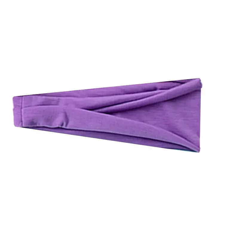 Solid Color Elastic Fitness Turban Headbands