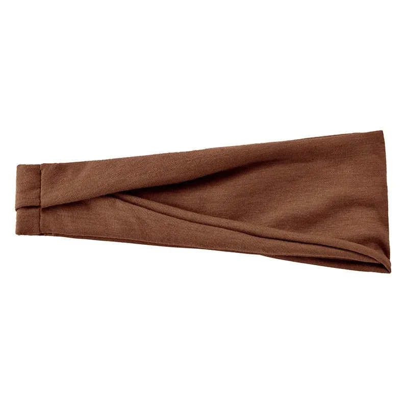 Solid Color Elastic Fitness Turban Headbands