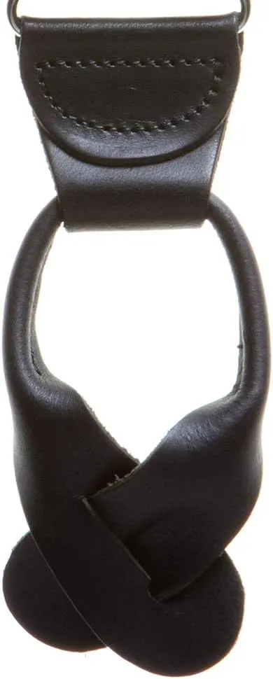 Solid Color Suspenders - 1.5-Inch Wide Elastic - Y-Back - Button - Many Colors & 4 Sizes Including Big & Tall