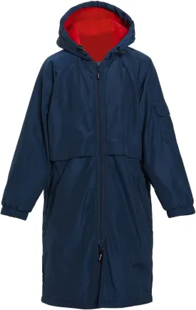 Sporti Youth Swim Parka with Comfort Plush Fleece Lining, Multi Pocket Zipper - Water Resistant Swim Coats for Boys & Girls
