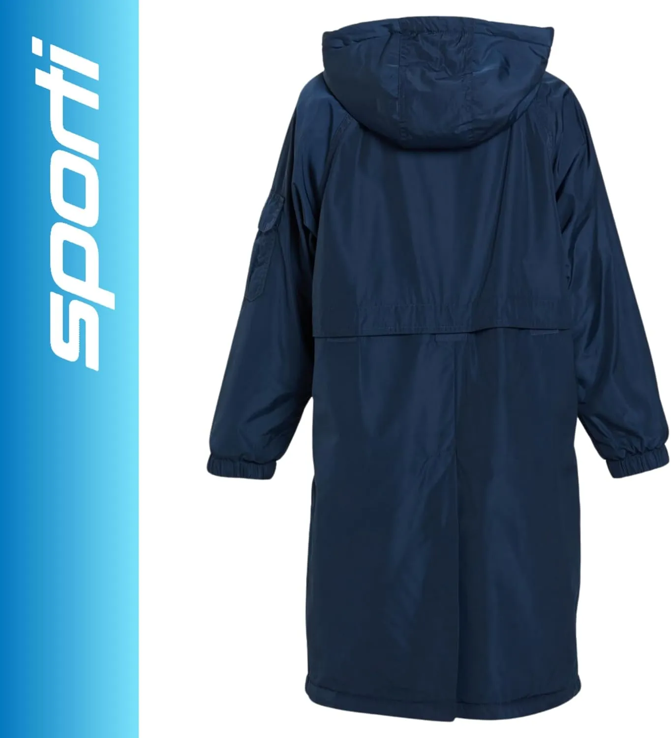 Sporti Youth Swim Parka with Comfort Plush Fleece Lining, Multi Pocket Zipper - Water Resistant Swim Coats for Boys & Girls