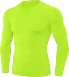 SPVISE Men's Compression Shirt Long Sleeve Athletic Workout T-Shirts Top Active Sport Baselayer Undershirt Gear Shirt Dry Fit