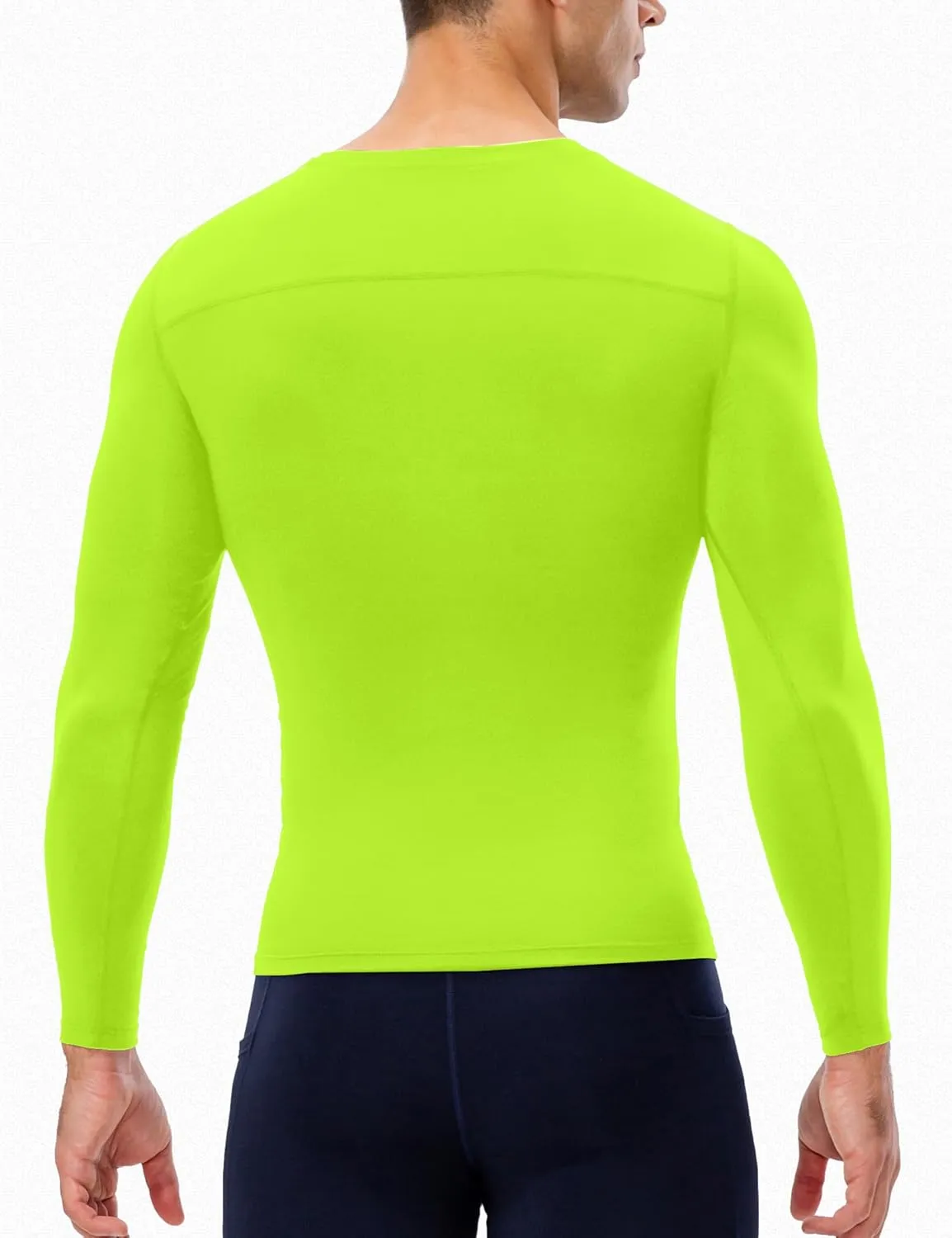 SPVISE Men's Compression Shirt Long Sleeve Athletic Workout T-Shirts Top Active Sport Baselayer Undershirt Gear Shirt Dry Fit