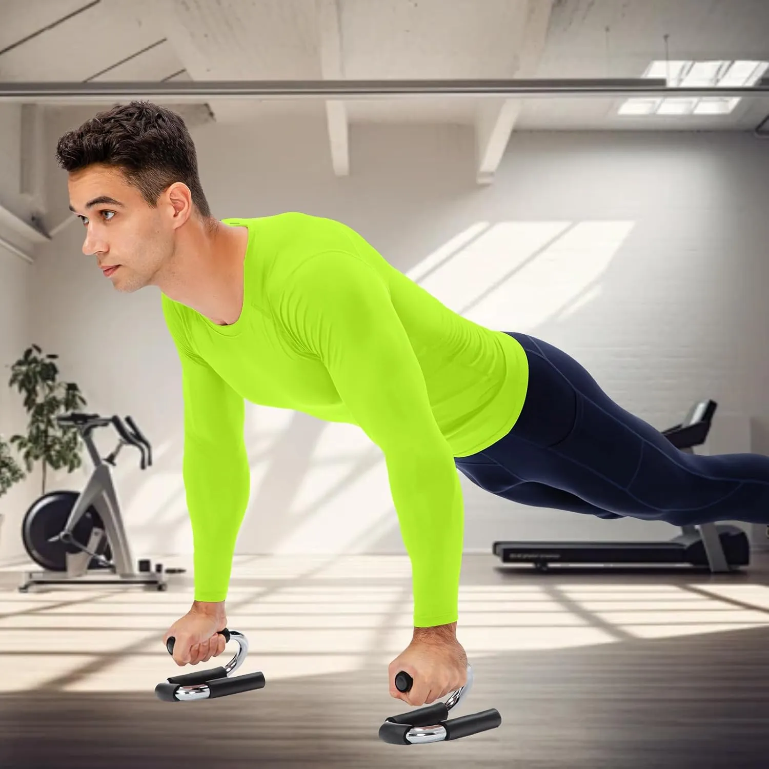 SPVISE Men's Compression Shirt Long Sleeve Athletic Workout T-Shirts Top Active Sport Baselayer Undershirt Gear Shirt Dry Fit