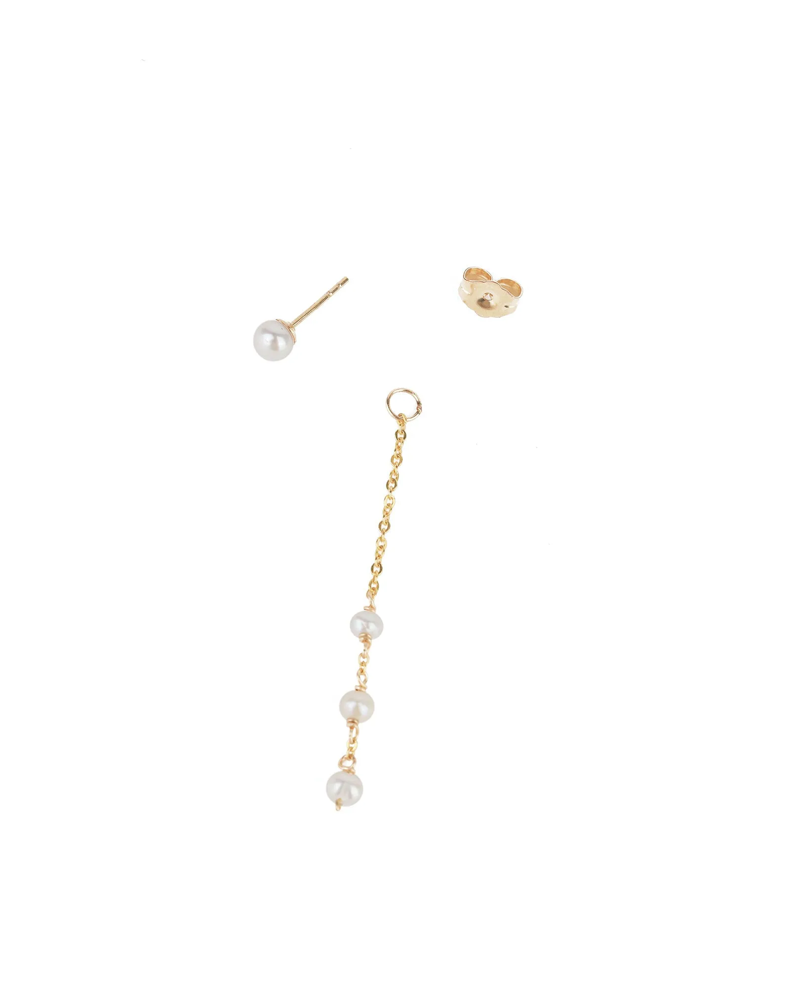 Three Drop Pearl Studs