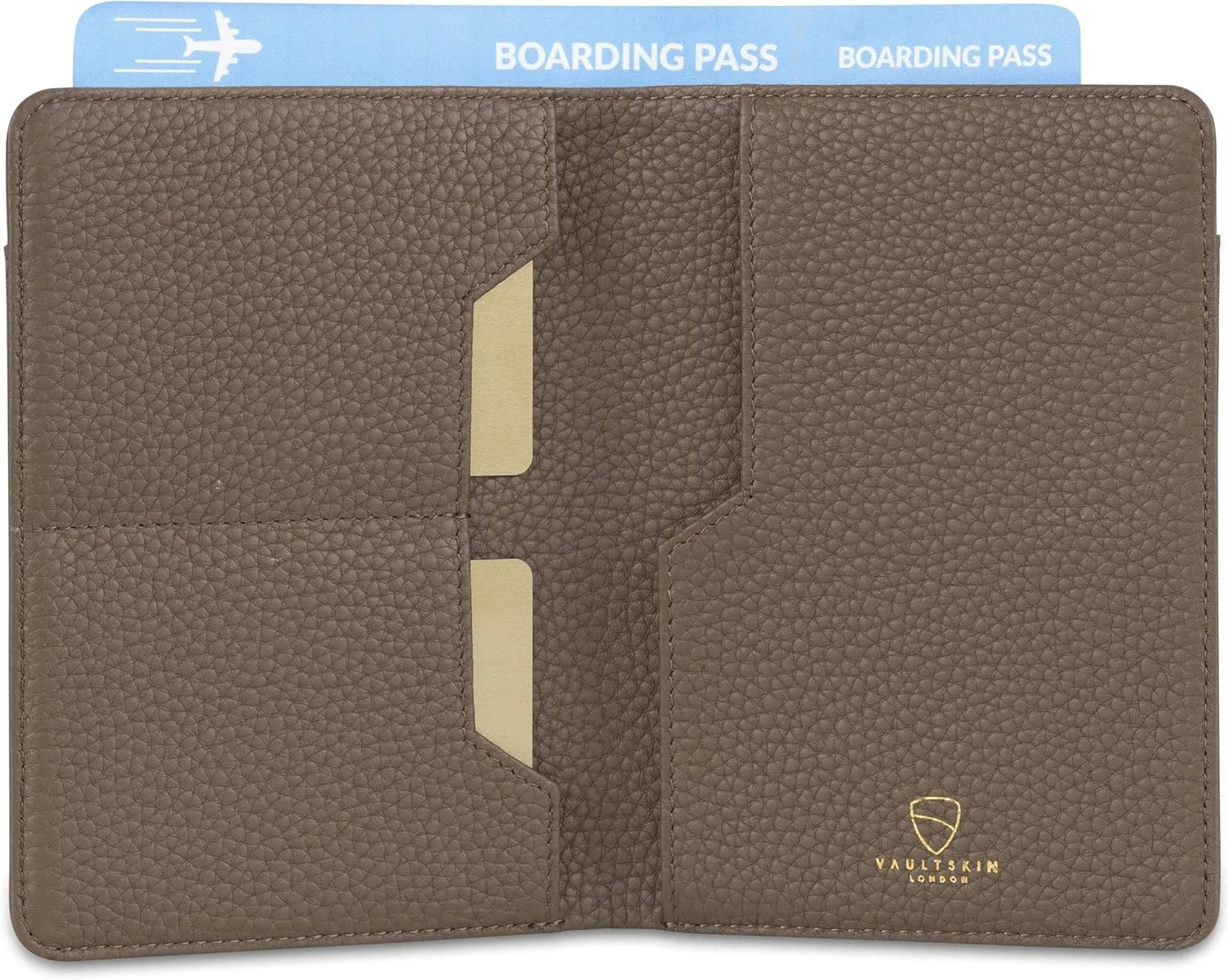 Vaultskin Leather Passport Holder, Slim RFID Blocking Travel Wallet for Men and Women, Fits Passport, Credit Cards, ID, Cash, Passport Cover Ideal Travel Accessories with Gift Box