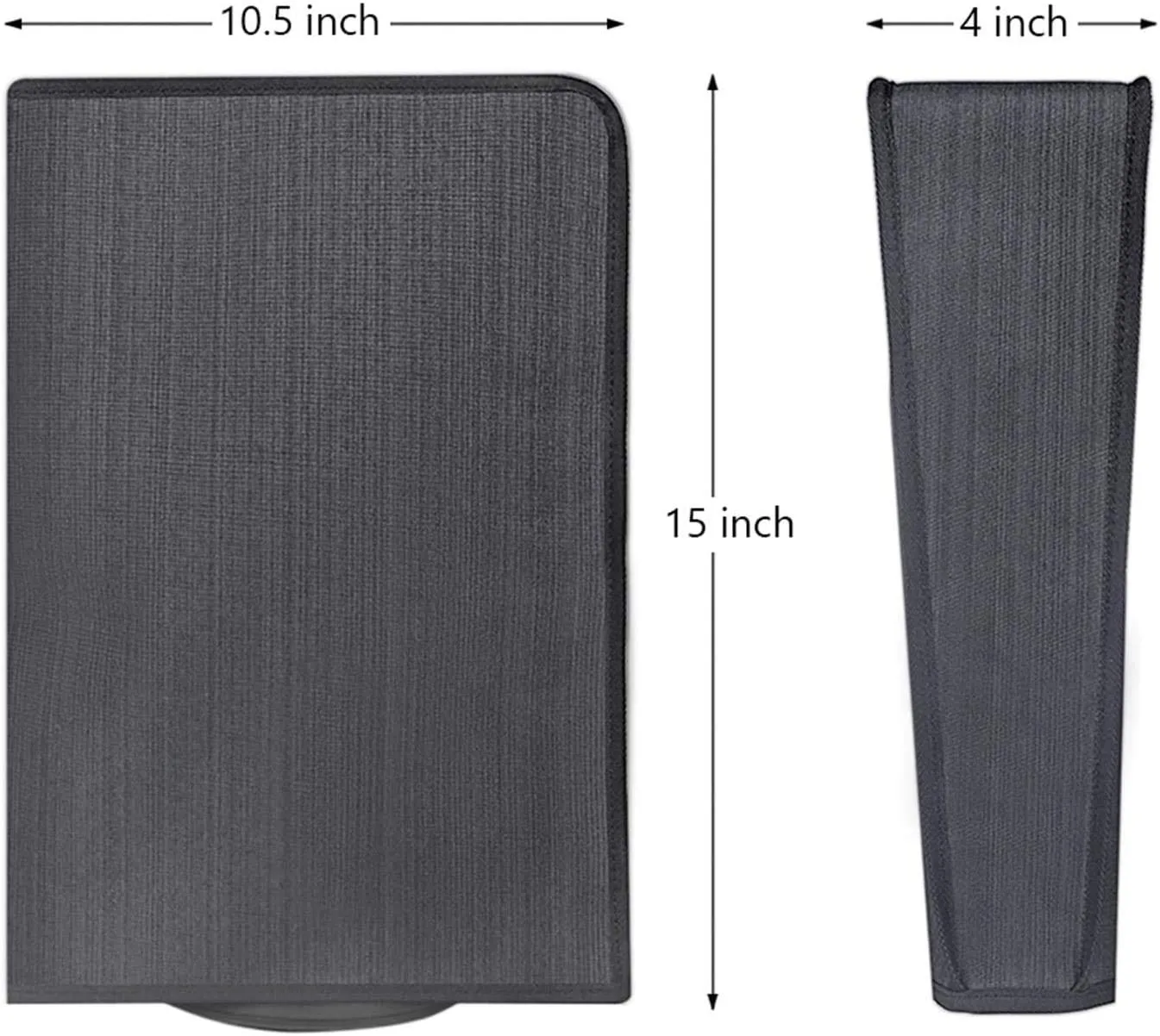Wedorat Dust Cover for ps5 Dust Cover Protectors for Playstation 5 Game Console Skin Waterproof Nylon Dust Cover Sleeve for PS5 Accessories Soft Neat Lining Dust Guard Black