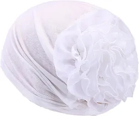 Women Flower Elastic Turban Beanie Wrap Chemo Cap Hat